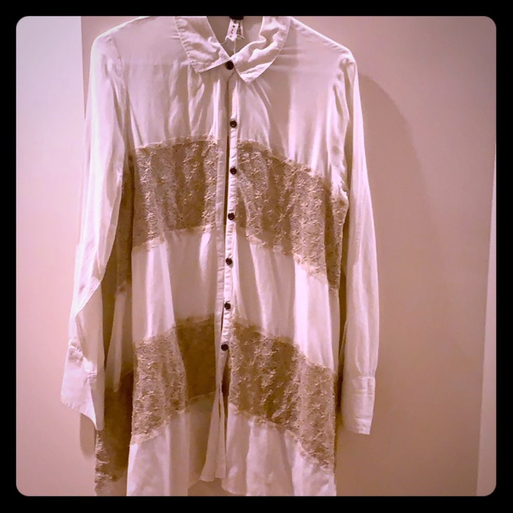Cream Button Down